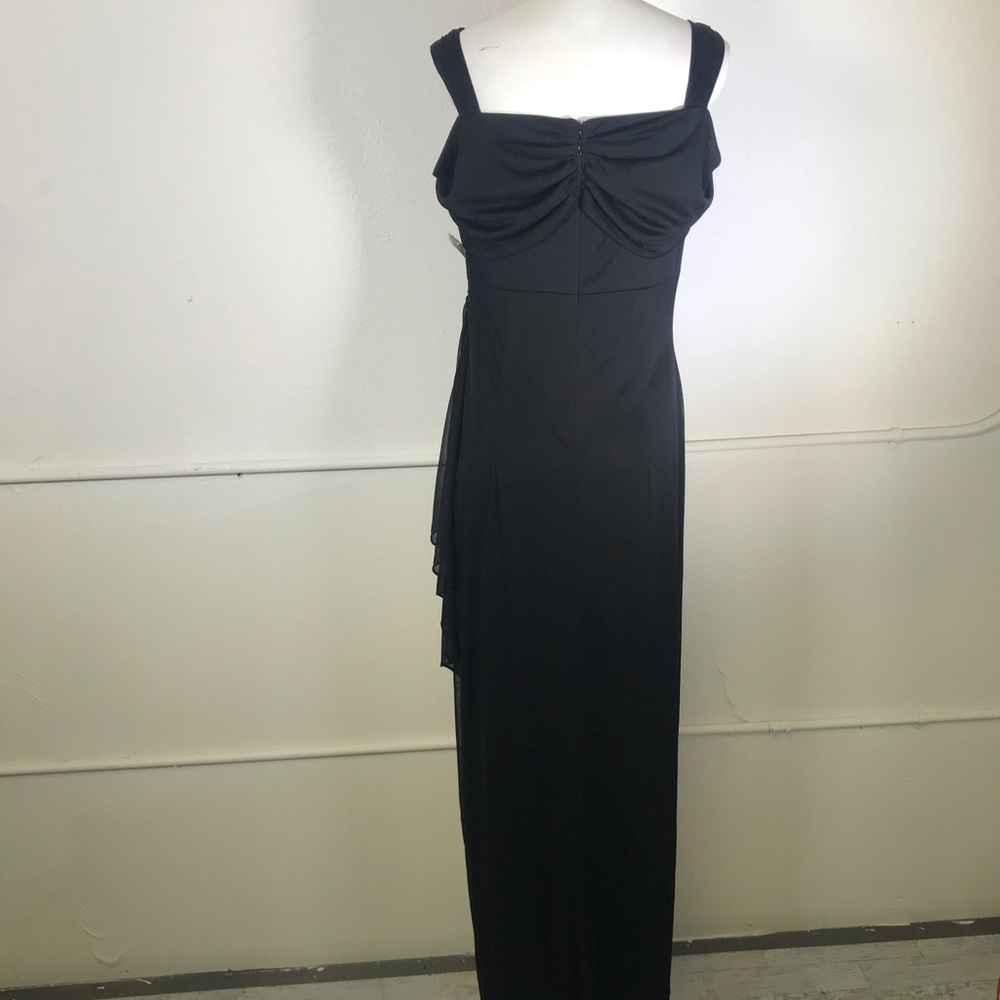 Alex Evenings Cold Shoulder Ruffle Gown - Picture 6 of 11